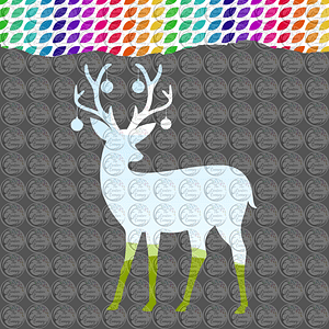 Festive Woodland Deer Canva Frame