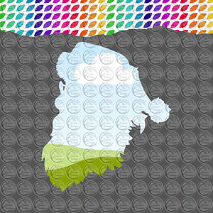 Santa Silhouette Canva Frame