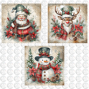 Vintage Christmas Clipart Bundle