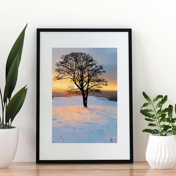 Winter Pause - Digital Landscape Art