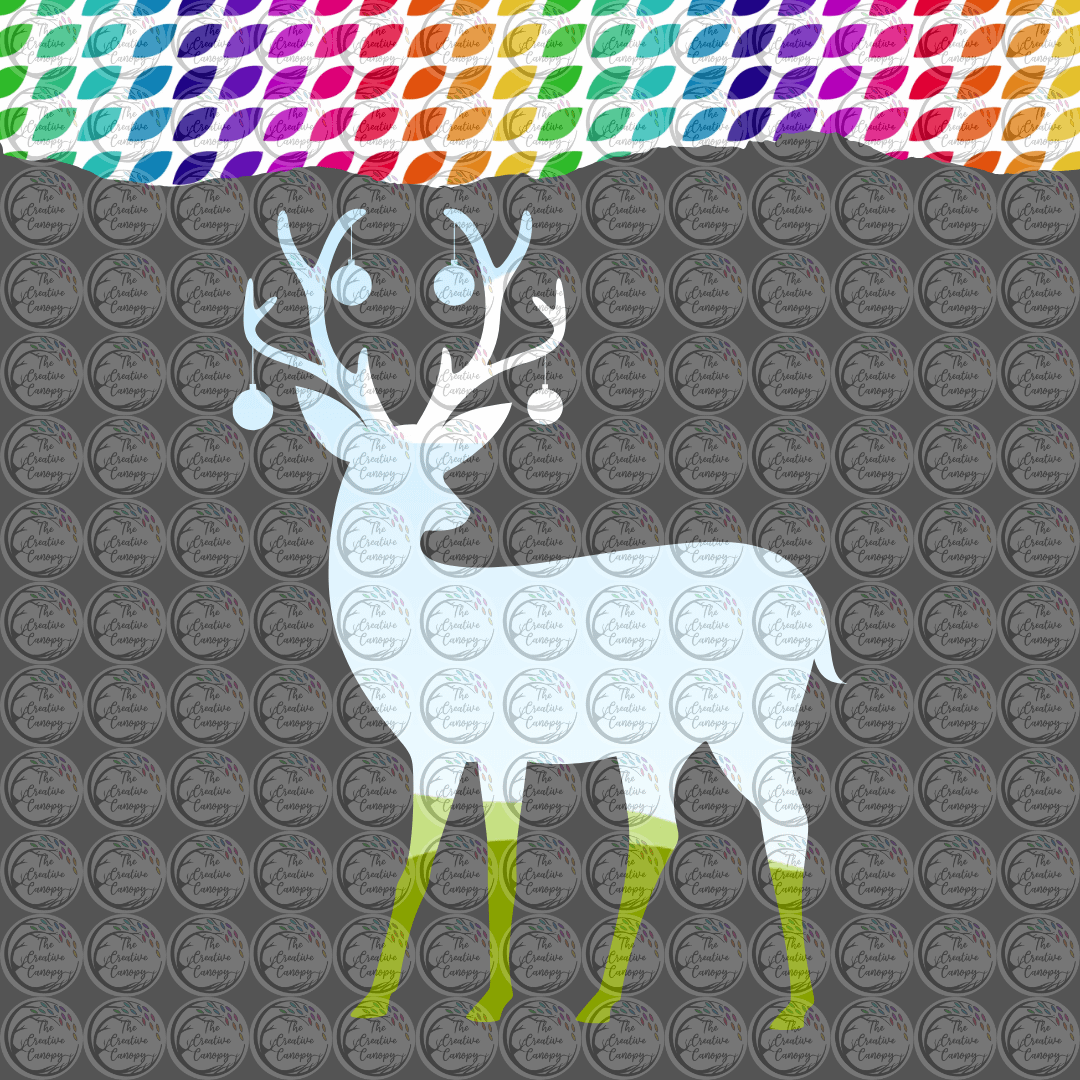 Festive Woodland Deer Canva Frame